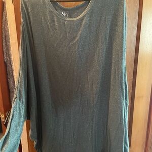 Maurices 24/7 Charcoal Long Sleeve Top